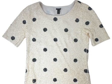 Polka Dot Sequin Top Short Sleeve By J. Crew  Size: Xxs Fashion